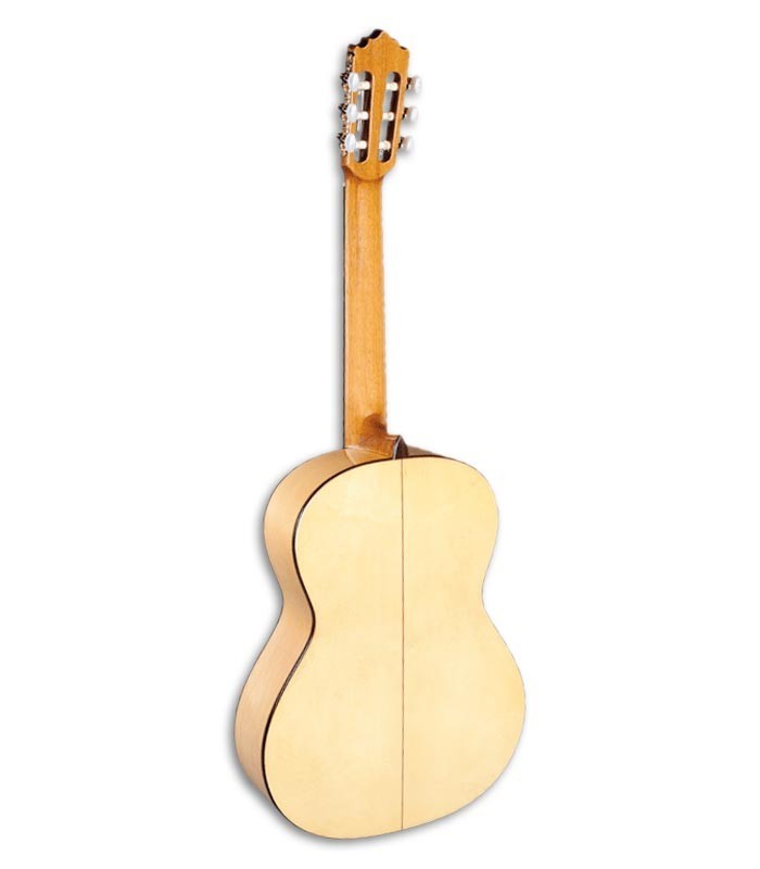 Photo of the flamenco guitar Paco Castillo 213 F back and in three quarters