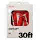 Foto del Cable de Guitarra Fender Coil Cable Espiral 9M en color rojo dentro del embalaje