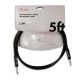 Photo of the Fender cable Professional series for Guitar in black color and 1.5 meters