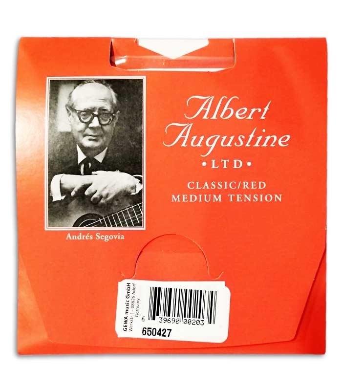 Cover of String Set Augustine model Classic Red in normal tension