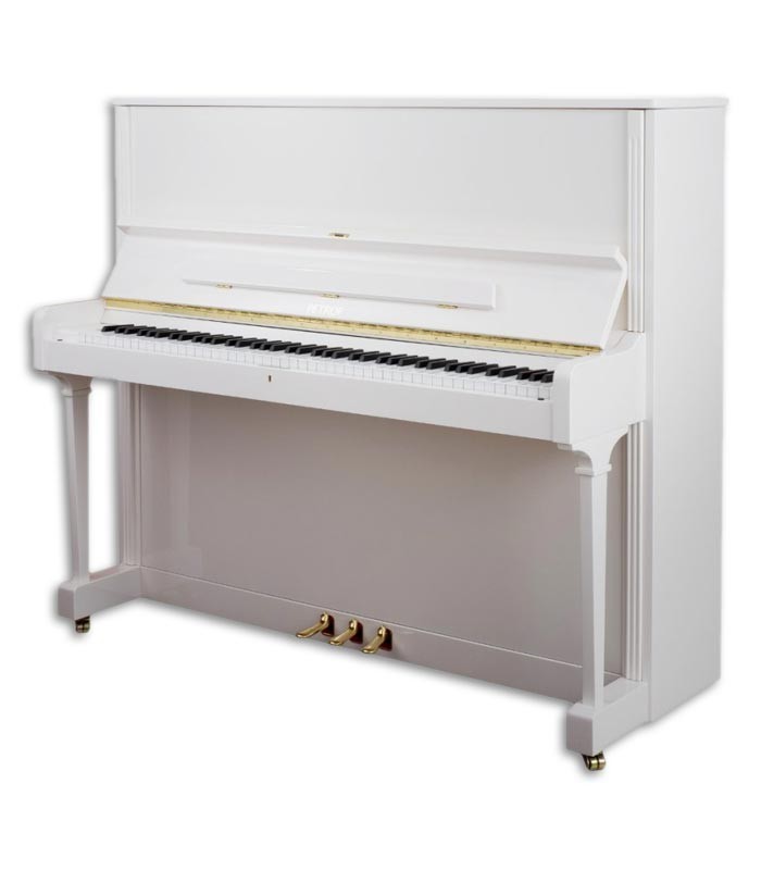 Photo of the Upright Piano Petrof P125 G1 with a white finish