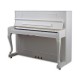 Foto do Piano Vertical Petrof P118 C1 com acabamento em branco