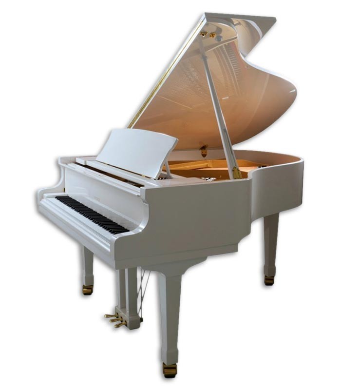 Foto do Piano de Cauda Petrof P173 Breeze com acabamento em branco