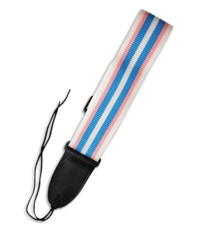 Photo detail of one of the end point of the Strap Ortolá 0027 12 for Electric or Acoustic Guitar