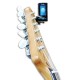 Foto do Afinador Cromático Fender Original Tuner na cabeça de uma guitarra