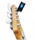 Photo of the Chromatic Tuner Fender Original Tuner in the head of the guitar