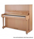 Foto do Piano Vertical Petrof P125 F1 com móvel em carvalho acetinado