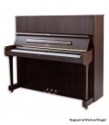 Foto do Piano Vertical Petrof modelo P125 F1 da Higher Series e frente e em três quartos