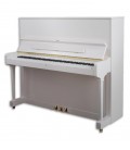 Foto do Piano Vertical Petrof modelo P125 F1 da Higher Series e frente e em três quartos