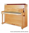 Foto do Piano Vertical Petrof P118 P1 com móvel de amieiro acetinado