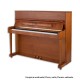 Foto do Piano Vertical Petrof P118 P1 com móvel de cerejeira acetinado