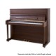 Foto do Piano Vertical Petrof P118 P1 com móvel de nogueira acetinado