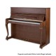 Foto del Piano Vertical Petrof P118 D1 con mueble de nogal satinado
