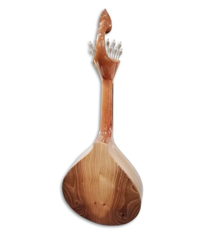 Foto de la Guitarra Portuguesa Artimúsica GP70CCAD modelo de Coimbra de atrás y en trés cuartos