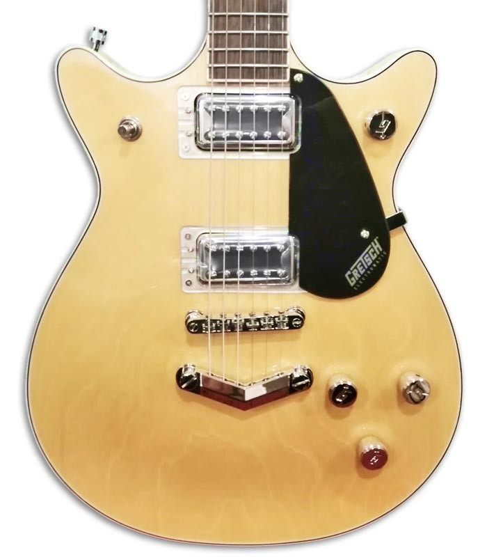 Photo of the top and pickups of the Electric Guitar Gretsch G5222 Electromatic Jet