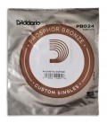 Foto del embalaje de la Cuerda DAddario modelo PB024W para Guitarra Acústica