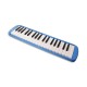 Photo of the Melodica Record M 37 Blue front and in three quarters