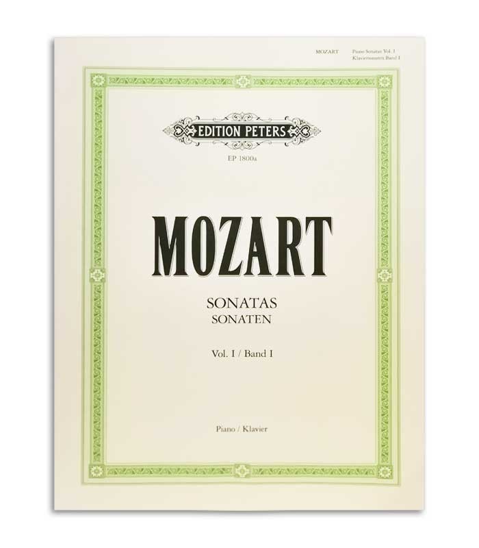 Foto de la portada del libro Mozart Sonatas V1 Nº 1 a 10 Peters EP1800A