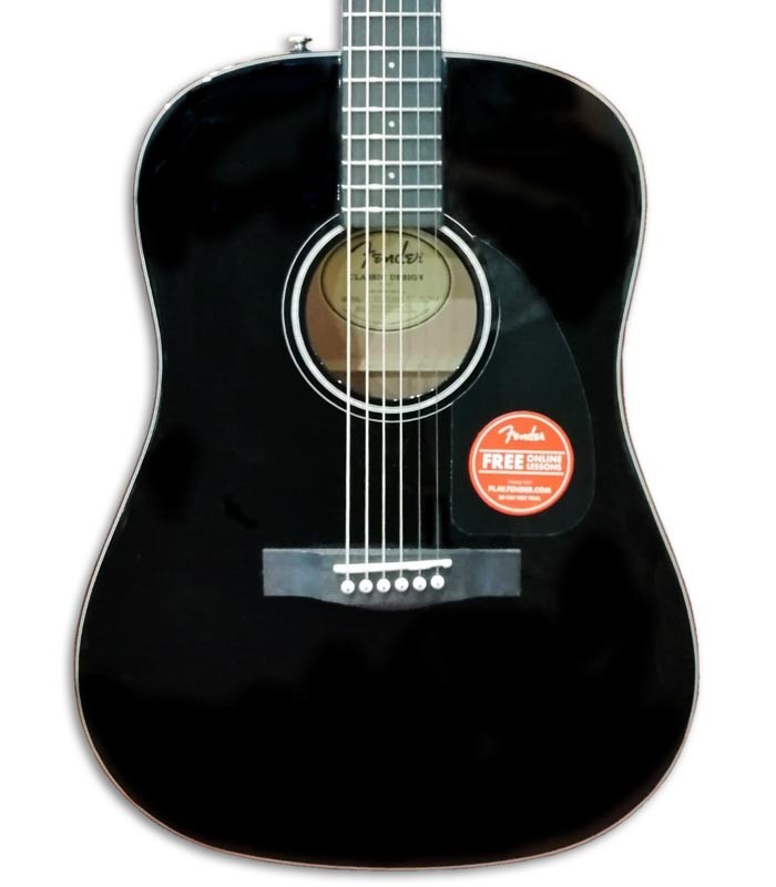 Foto de la tapa de la Guitarra Acústica Fender CD 60 Dread V3 DS
