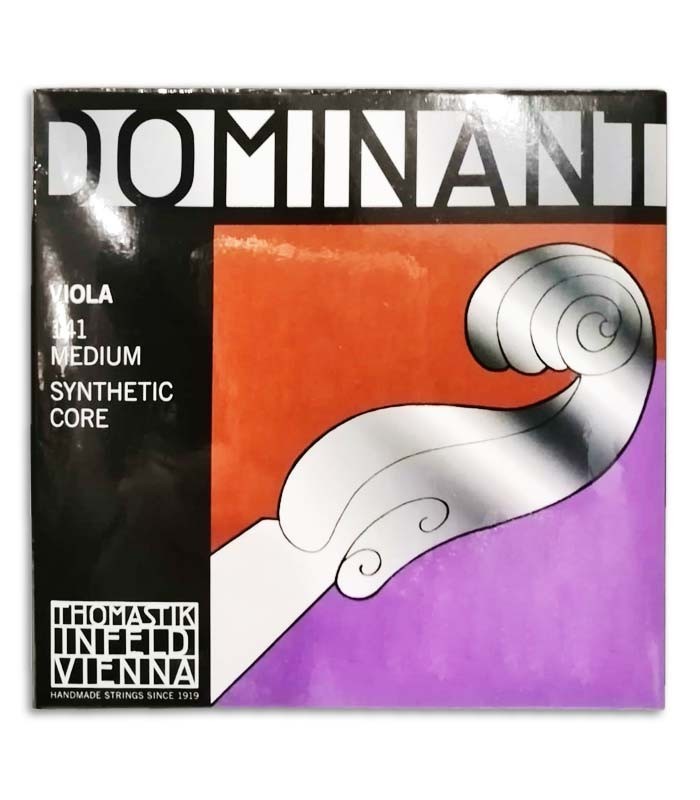 Foto de la portada del embalaje del Juego de Cuerdas Thomastik Dominant 141 para Viola 4/4