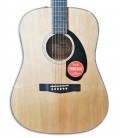 Foto de la tapa y roseta de la Guitarra Acustica Fender Dreadnought CD 60S Natural