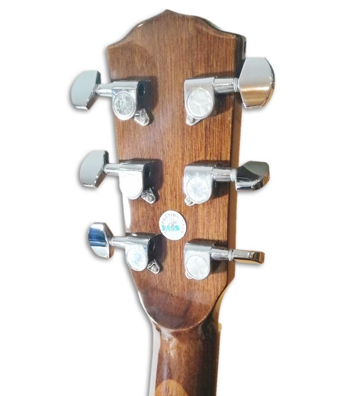 Foto del clavijero de la Guitarra Acustica Fender Dreadnought modelo CD 60S Natural