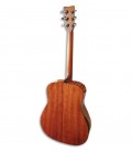 Photo of the Folk Guitar Yamaha model FG800 back and in three quarters
