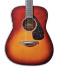 Photo of the top and rosette of the Folk Guitar Yamaha model FG800