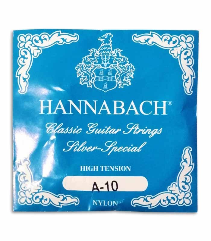 Foto da capa da embalagem da Corda Hannabach 81510HT 10ª Nylon para Guitarra Clássica
