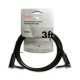 General photo of the Fender Guitar Cable Black in L 90 cm