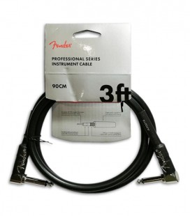 Cabo Fender Professional Preto em L 90 cm para Guitarra