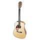 Foto da Guitarra Acústica Fender Dreadnought modelo CD 60S LH Natural WN de frente e em três quartos