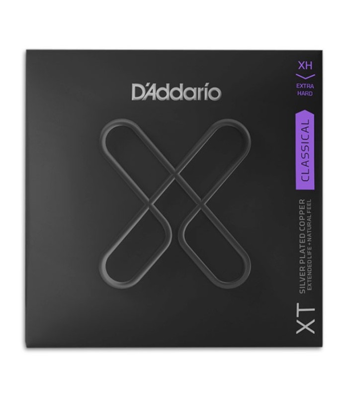 Photo of the cover of the package of the String Set Daddario XTC44 Classical Guitar Extra Hard Tension