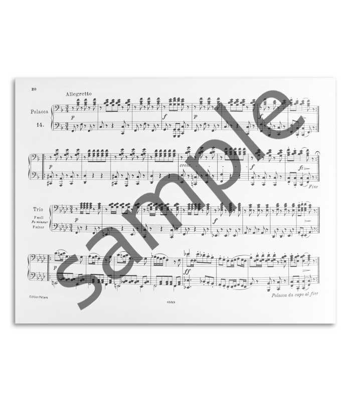 Foto de una muestra del contenido del Libro Peters Diabelli Ejercícios Melódicos OP 149 EP2442