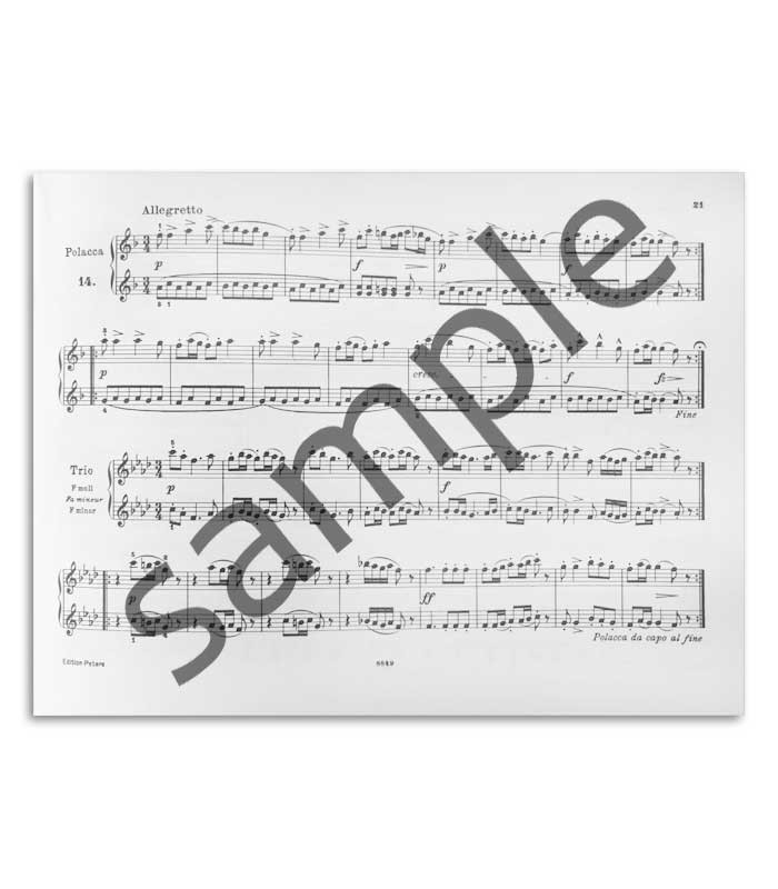 Photo of another sample of the contents of the Book Peters Diabelli Melodic Exercises OP 149 EP2442