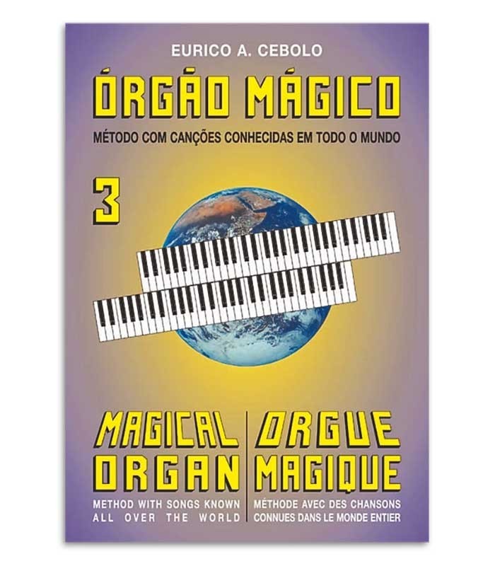 Foto da capa do livro Eurico Cebolo OM 3 Método Órgão Mágico 3