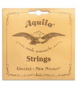 Foto de la portada de la embalaje del Juego de Cuerdas Aquila modelo 23U para Ukelele Barítono Afinación CGEA