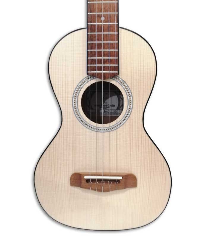 Foto de la tapa y roseta del Cavaquinho Rajão Madeirense APC 550