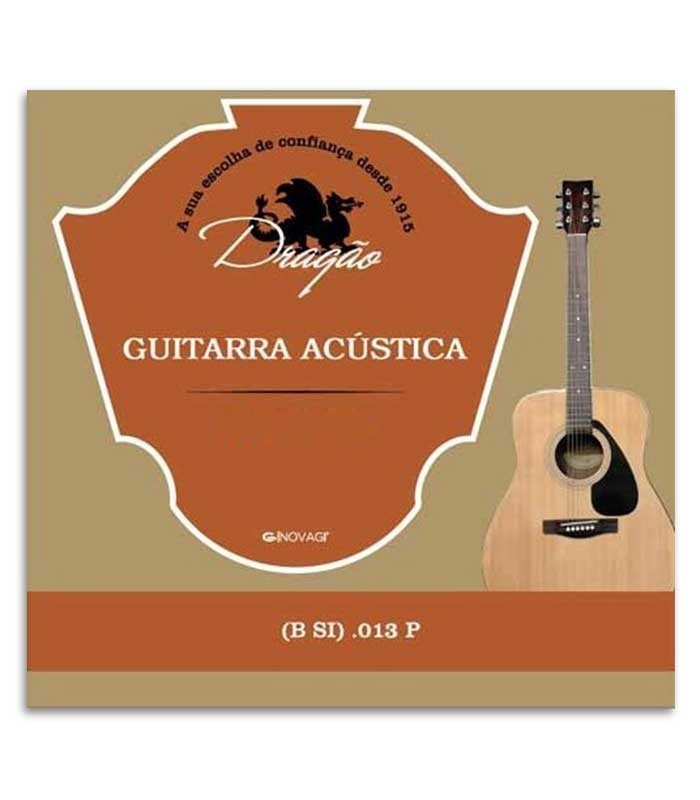 Cuerda Individual Dragão 818 para Viola Superior Acero Sin Revestimiento 013 2 SI con Botón