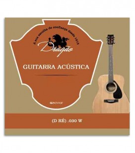 Corda Dragão 815 030W 4 Ré Bordão para Viola Superior Sem Seda Botão