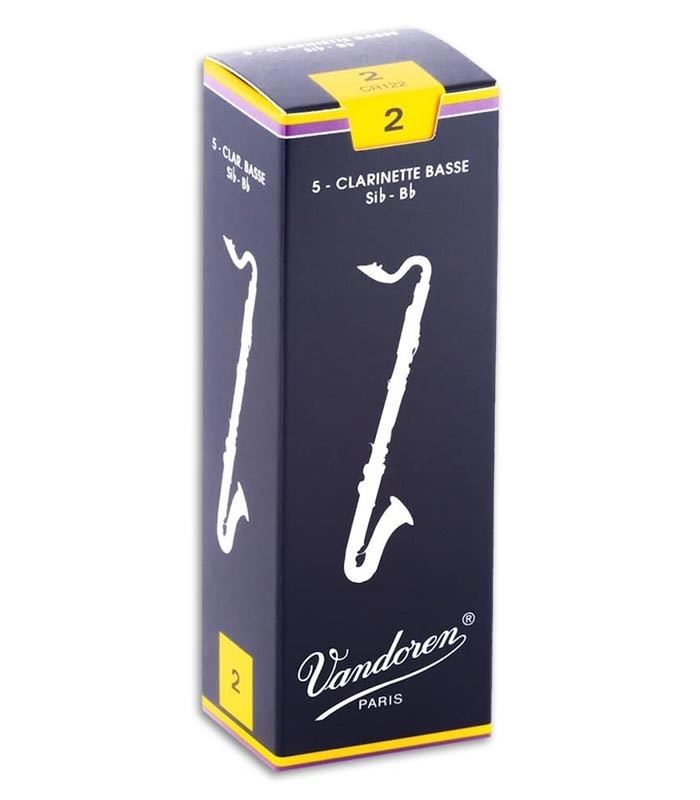 Package of  Vandoren Bass Clarinet Reed CR122 Nº 2