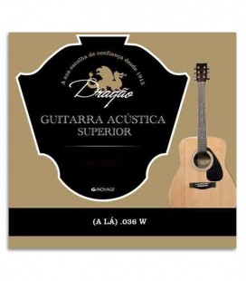 Cuerda Dragão 823 para Viola Superior Bordón 036 5 La con Seda y Botón