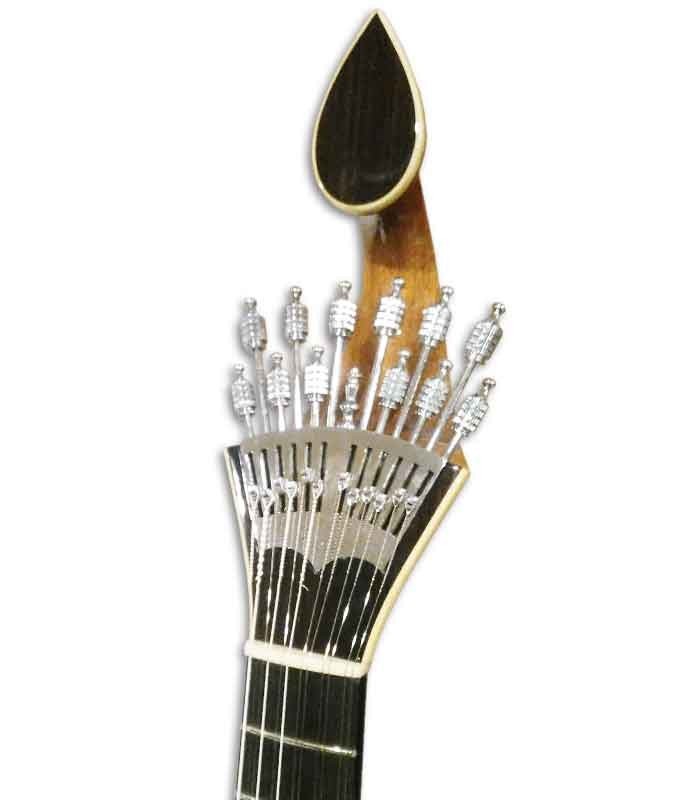 Photo of the Coimbra portuguese guitar GP73C fan style machine head