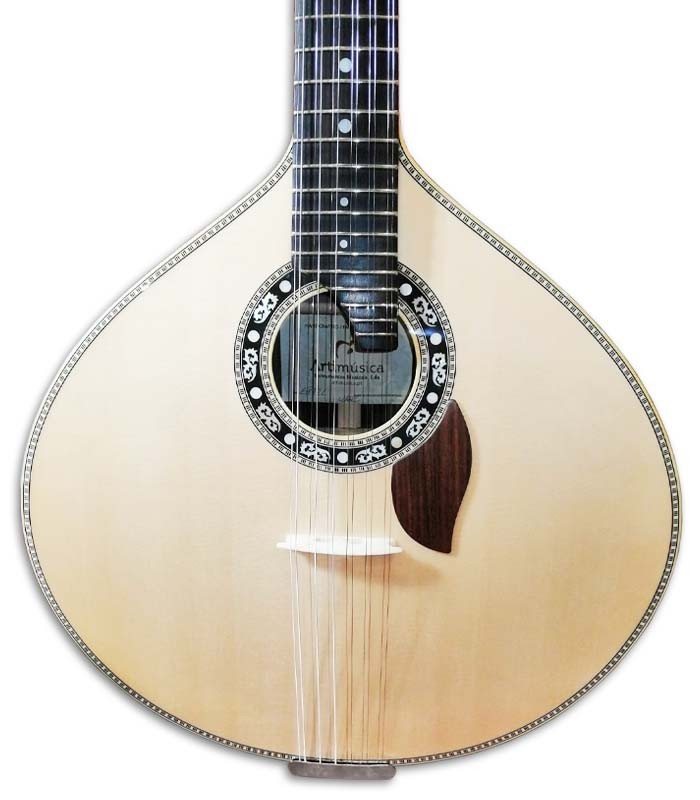 Foto do tampo da guitarra portuguesa Artimúsica GP72L
