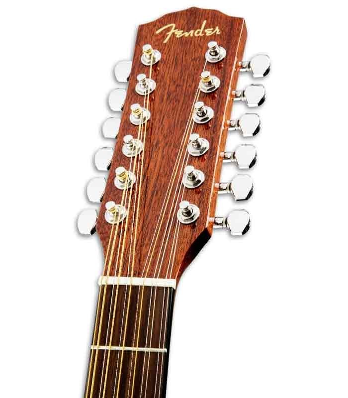 Foto de la cabeza de la Guitarra Electroacústica Fender CD 60SCE