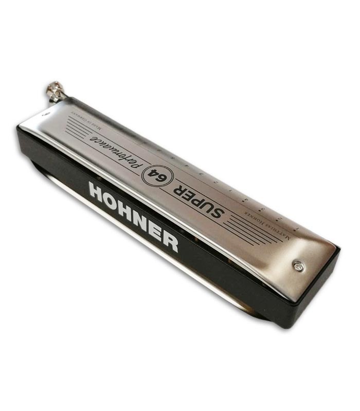 Foto pósterior de la Armónica Hohner Super 64 New Version