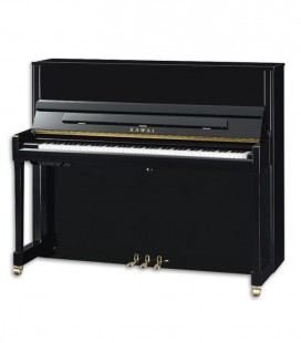 Piano Vertical Kawai K300 AXT3 Silent 122cm Preto Polido 3 Pedais