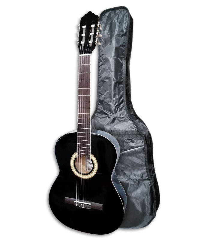 Photo of the Classical Guitar Ashton SPCG-44BK with bag