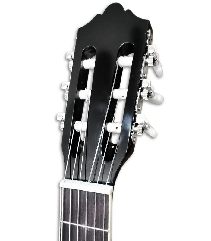 Foto de la cabeza de la Guitarra Clásica Ashton SPCG-44BK