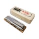 Photo of the Harmonica Hohner Marine Band in F sharp and case